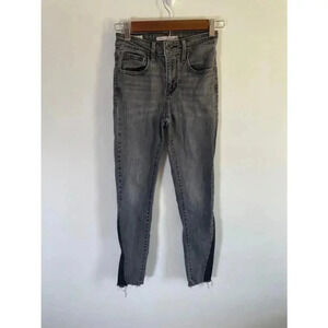 Women's Levi's‎ 721 High Rise Skinny Jeans - Size 24 Gray Black EUC!